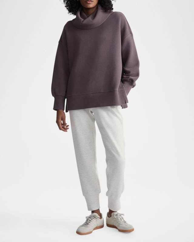 Milton Rib-Knit Turtleneck Sweatshirt